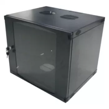 LogiLink W12F64B επιτοίχιο ερμάριο διακομιστή 48,30 cm (19″), μονοκόμματο, 12 U, μαύρο-γκρι (RAL7021), χάλυβας 1,2 mm, μη συναρμολογημένο