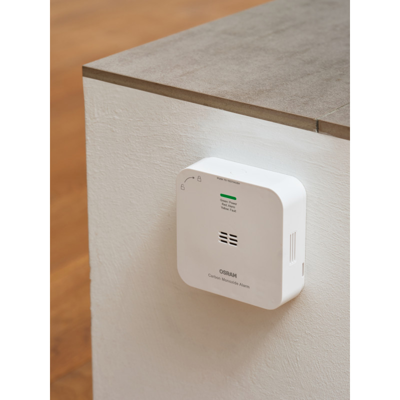 Osram SMART+ WiFi ανιχνευτής μονοξειδίου του άνθρακα (CO), λευκός