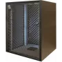 Silence Rack SRO156080B ηχομονωμένο ερμάριο 19 ιντσών, 15 U, 1 αθόρυβος ανεμιστήρας, 600x800 mm, γυάλινη πόρτα, μαύρο