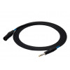 SSQ JSXM10 SS-1462 καλώδιο ήχου, Jack stereo - XLR 3 ακίδων αρσενικό, 10 m, μαύρο