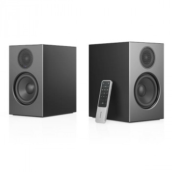 Audio Pro A28 Linkplay ενεργό στερεοφωνικό σύστημα ηχείων με bass reflex, μαύρο