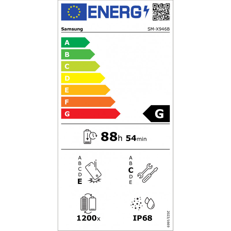 Samsung Galaxy Tab S12 Ultra X946B tablet, LTE, 1 TB, γκρι