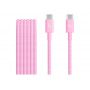 Apple πλεκτό καλώδιο USB-C σε USB-C, 1,5 m, ροζ