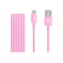 Apple πλεκτό καλώδιο USB-A σε USB-C, 1,5 m, ροζ
