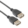 Akyga AK-USB-06 καλώδιο USB 2.0, USB-A (θηλυκό) / USB-A (θηλυκό), 1,8 m, μαύρο