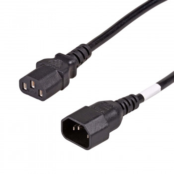 Akyga AK-PC-111A CCA καλώδιο προέκτασης τροφοδοσίας, 3x0,5 mm², IEC C13 / IEC C14, 5 m, μαύρο