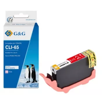 G&G δοχείο μελανιού συμβατό με Canon CLI-65PM (12,7 ml), φωτογραφικό ματζέντα
