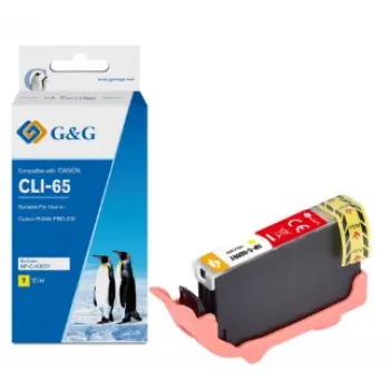 G&G δοχείο μελανιού συμβατό με Canon CLI-65Y (12,7 ml), κίτρινο