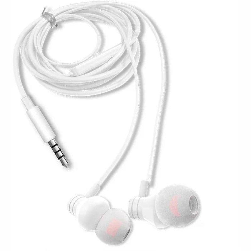 AIWA ESTM-50WT ενδώτια στερεοφωνικά ακουστικά με μικρόφωνο, λευκά
