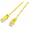 Wirewin SLIM-L-UU-K6A 0.15 YE Cat6A 10 Gigabit στρογγυλό ελαφρύ καλώδιο σύνδεσης, U/UTP, Ø 3,6 mm, κίτρινο