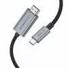Tech-Protect Ultraboost καλώδιο USB-C σε HDMI 2.1, 8K 60 Hz, 300 cm, γκρι (Iron Grey)