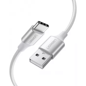 Ugreen US288 καλώδιο USB σε USB-C, 3 m, λευκό