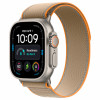 Apple Watch Ultra 4 GPS + Cellular 49 mm έξυπνο ρολόι, θήκη από φυσικό τιτάνιο, λουράκι Trail Loop σε χρώμα άμμου, S/M, MJAJ4QF/A