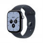 Apple Watch Series 12 GPS + Cellular 46 mm, κεραμική θήκη σε μπλε νυχτός, αθλητικό λουράκι σε ναυτικό μπλε, S/M