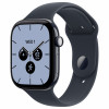 Apple Watch Series 12 GPS + Cellular 46 mm, κεραμική θήκη σε μπλε νυχτός, αθλητικό λουράκι σε ναυτικό μπλε, M/L
