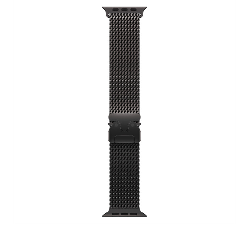 Apple MK0Q4ZM/A λουράκι Milanese Loop από τιτάνιο για Apple Watch, 49 mm, μαύρο τιτάνιο, Large