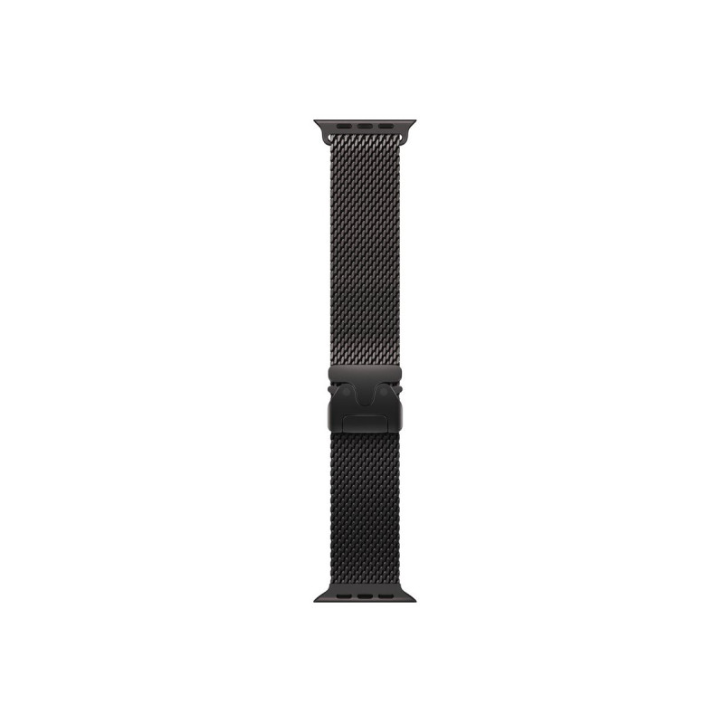 Apple MK0Q4ZM/A λουράκι Milanese Loop από τιτάνιο για Apple Watch, 49 mm, μαύρο τιτάνιο, Large