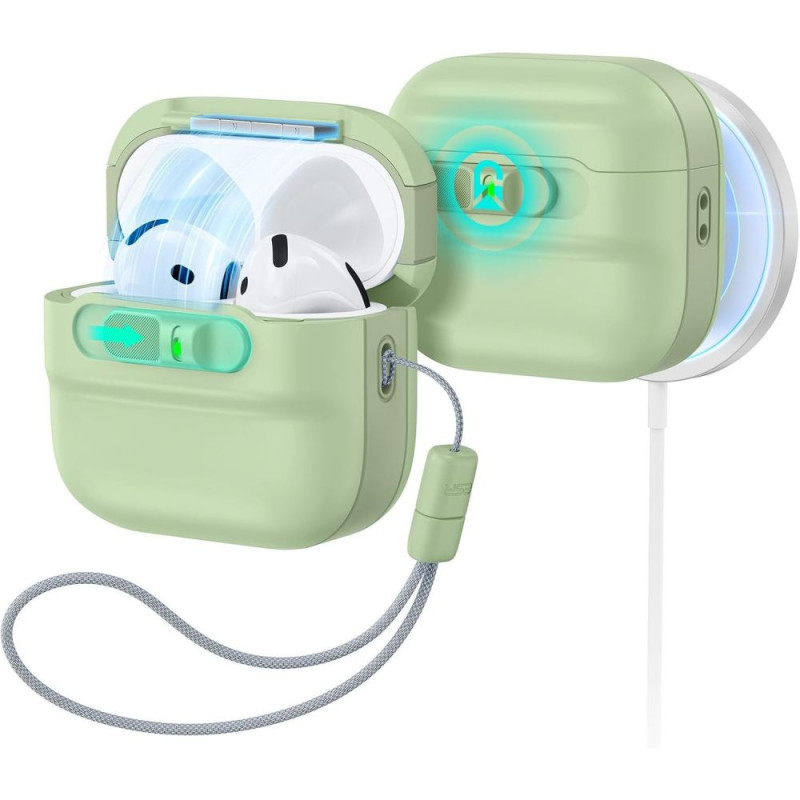 ESR Pulse HaloLock MagSafe θήκη για Apple AirPods 4 / 5, ανοιχτό πράσινο