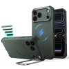 ESR Cyber Tough Kickstand MagSafe θήκη για Apple iPhone 17 Pro / 18 Pro, πράσινη