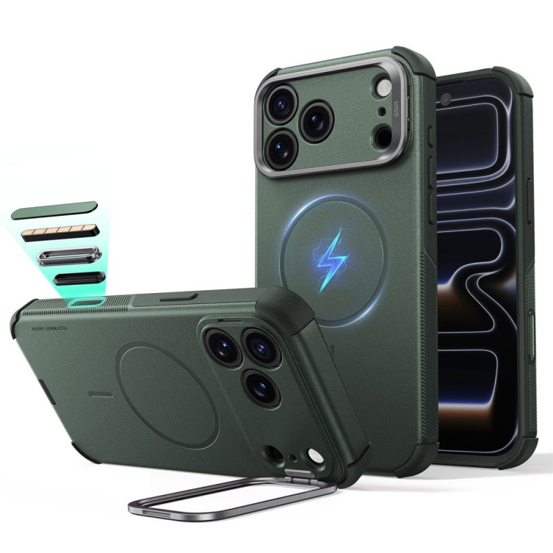 ESR Cyber Tough Kickstand MagSafe θήκη για Apple iPhone 17 Pro / 18 Pro, πράσινη
