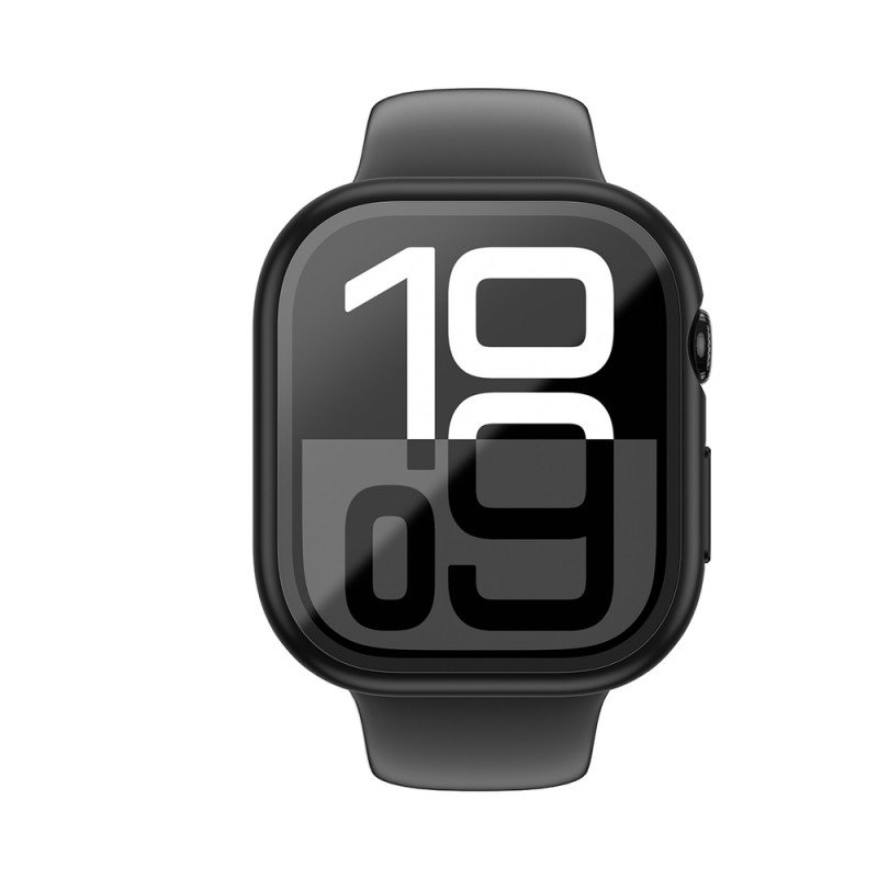 AmazingThing Radix Glass προστατευτική θήκη για Apple Watch 42 mm, ενισχυμένο γυαλί, μαύρη
