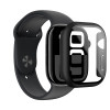 AmazingThing Radix Glass προστατευτική θήκη για Apple Watch 42 mm, ενισχυμένο γυαλί, μαύρη