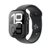 AmazingThing Radix Glass προστατευτική θήκη για Apple Watch 42 mm, ενισχυμένο γυαλί, μαύρη