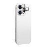 AmazingThing AR Aluminum 3 Lens Glass προστατευτικό φακών κάμερας με πλαίσιο για iPhone 16 Pro / 16 Pro Max, ασημί