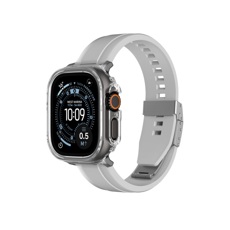 AmazingThing Minimal προστατευτική θήκη για Apple Watch Ultra 3 / Ultra 4 49 mm, διάφανη