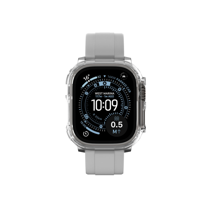 AmazingThing Minimal προστατευτική θήκη για Apple Watch Ultra 3 / Ultra 4 49 mm, διάφανη