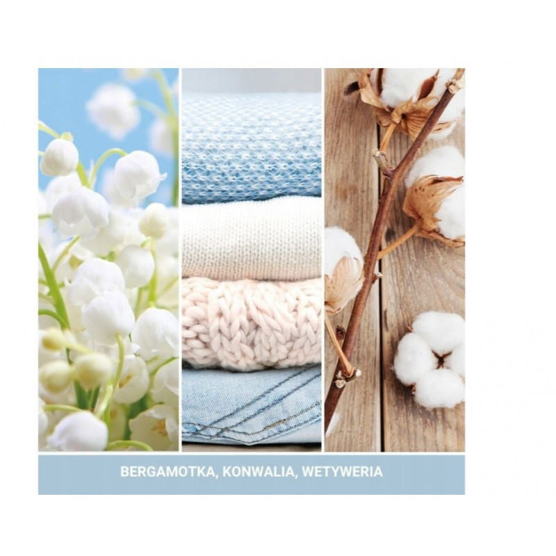 Yankee Candle Clean Cotton κρεμαστό αρωματικό αυτοκινήτου