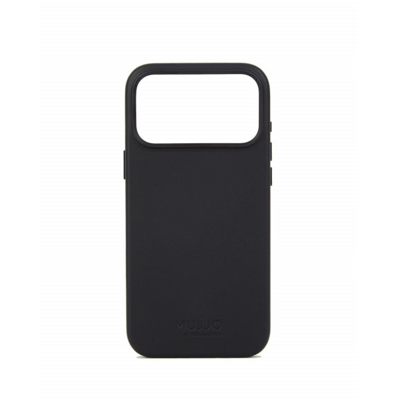 Mujjo Troubadour δερμάτινη θήκη για Apple iPhone 18 Pro Max / 17 Pro Max, MagSafe, μαύρη