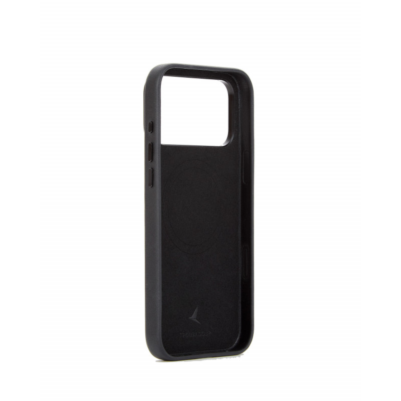 Mujjo Troubadour δερμάτινη θήκη για Apple iPhone 18 Pro Max / 17 Pro Max, MagSafe, μαύρη