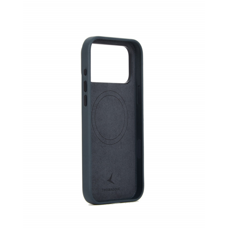 Mujjo Troubadour δερμάτινη θήκη για Apple iPhone 18 Pro Max / 17 Pro Max, MagSafe, χρώμα βασάλτη