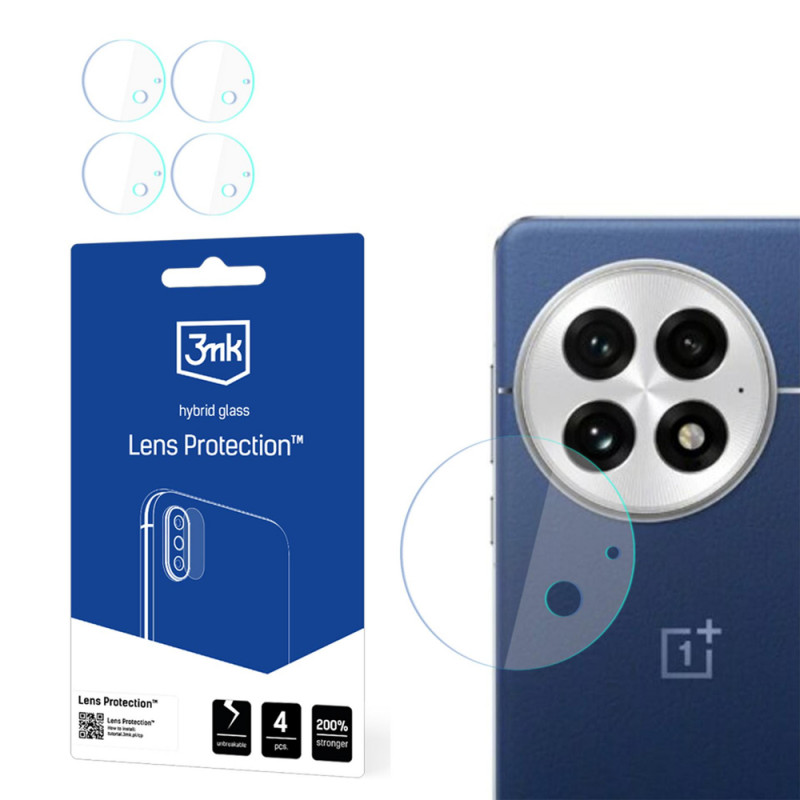 3MK Lens Protection υβριδικό γυαλί για τον φακό της κάμερας OnePlus 13 (4 τεμ.)