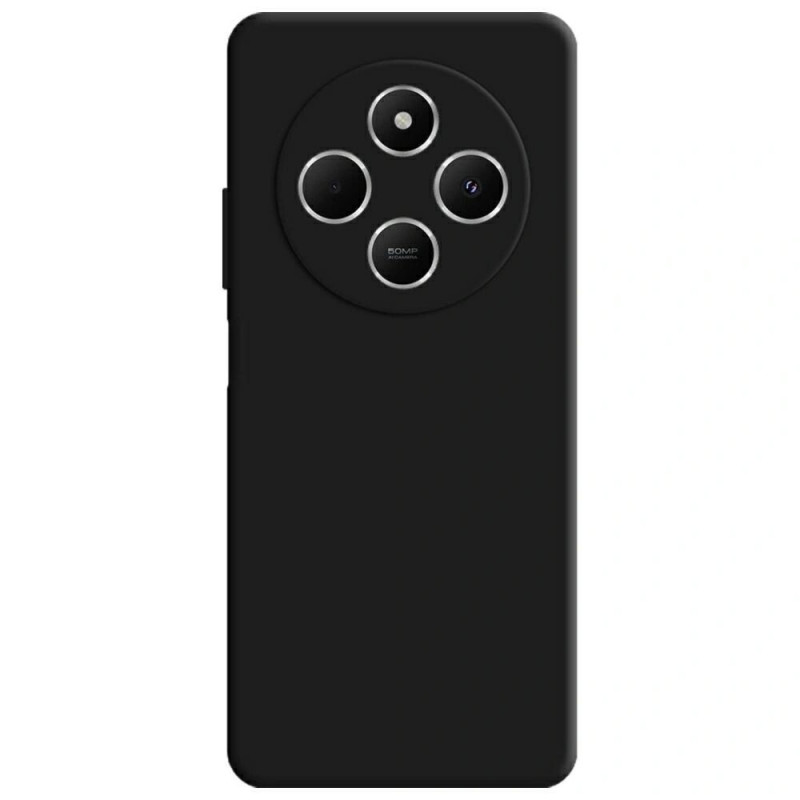 3MK Silicone Case θήκη σιλικόνης smartphone για Xiaomi Redmi 14C / Redmi A4 5G, μαύρη