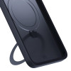 3MK Smoke Case Mag&Stand θήκη smartphone για Samsung Galaxy S25+, μαύρη