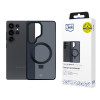 3MK Smoke Case Mag&Stand θήκη smartphone για Samsung Galaxy S25 Ultra, μαύρη