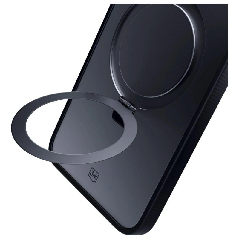 3MK Smoke Case Mag&Stand θήκη smartphone για Samsung Galaxy S25 Ultra, μαύρη