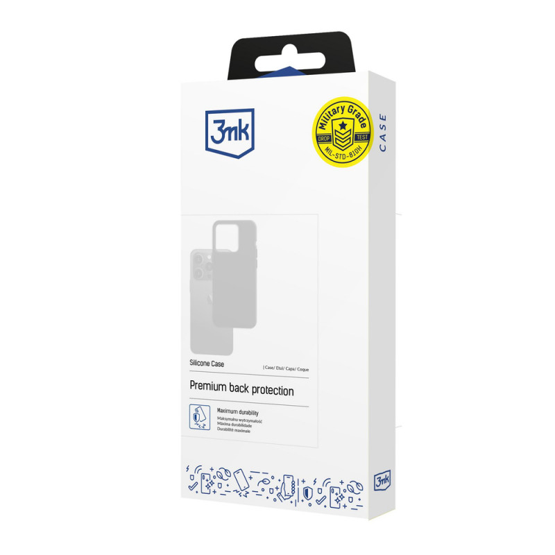 3MK Silicone Case θήκη σιλικόνης για Samsung Galaxy S25+, μαύρη