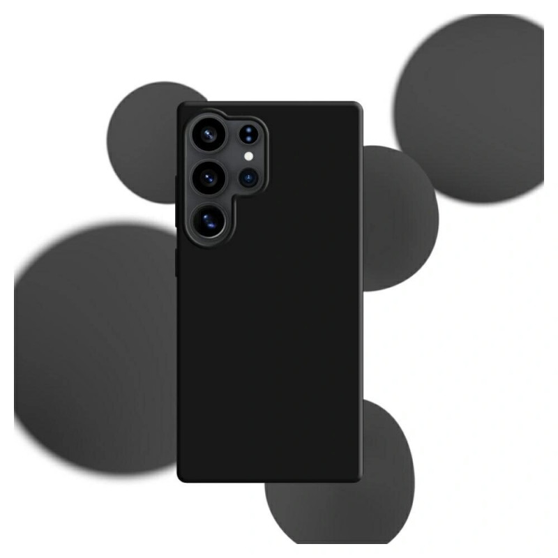3MK Silicone Case θήκη σιλικόνης για Samsung Galaxy S25 Ultra, μαύρη