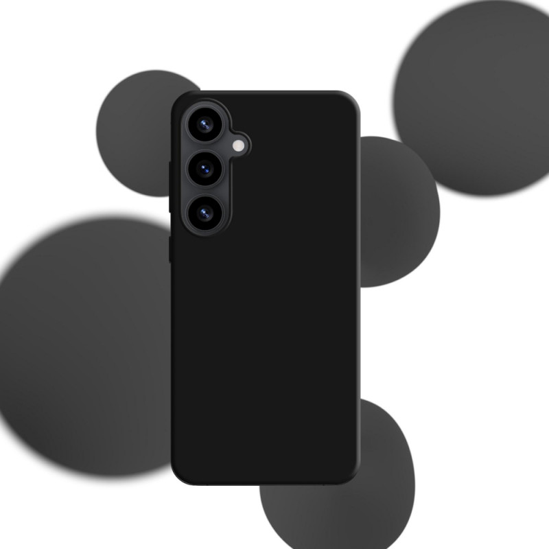 3MK Silicone Case θήκη σιλικόνης για Samsung Galaxy S25, μαύρη