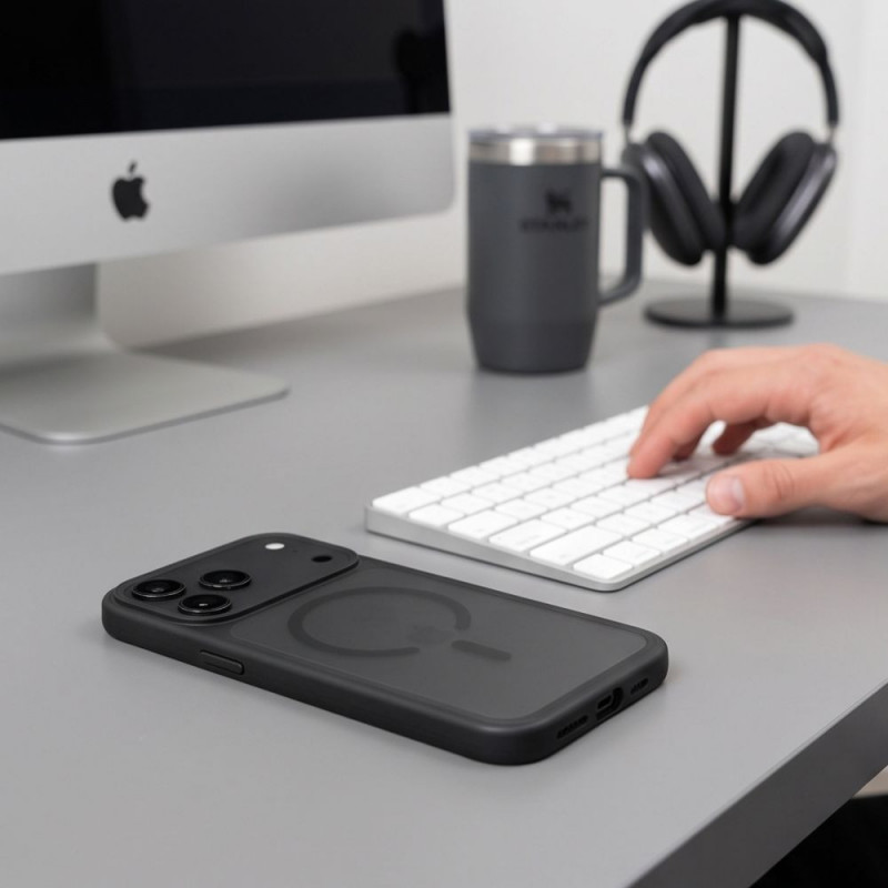 Tech-Protect Magmat MagSafe CC θήκη για Apple iPhone 17 Pro Max / 18 Pro Max, ματ μαύρη