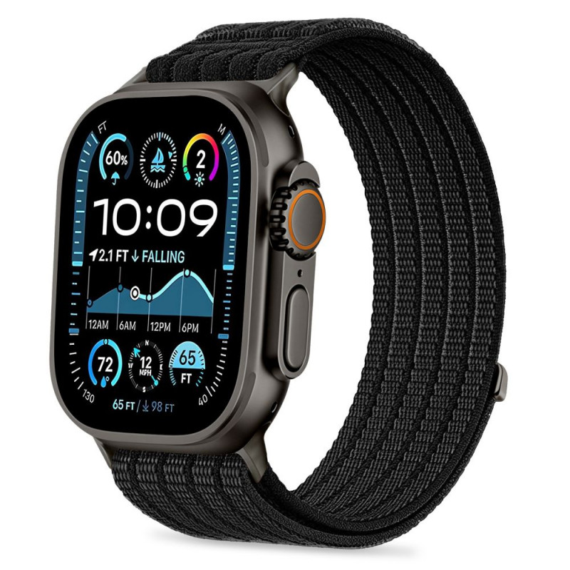 Tech-Protect Nylon Sport λουράκι για Apple Watch 44/45/46/49 mm, μαύρο