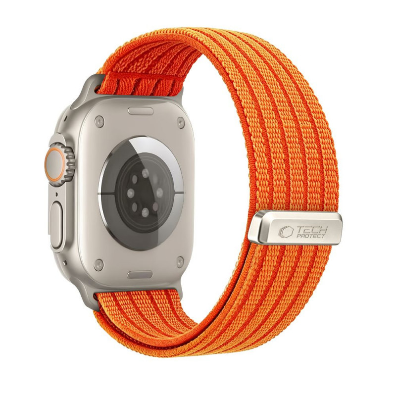 Tech-Protect Nylon Sport λουράκι για Apple Watch 44/45/46/49 mm, πορτοκαλί