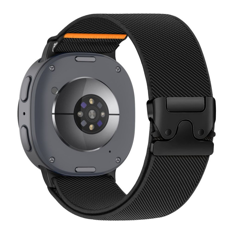 Tech-Protect Nylon Clasp λουράκι ρολογιού για Samsung Galaxy Watch 8 / 9 / Classic 40 / 44 / 46 mm, μαύρο