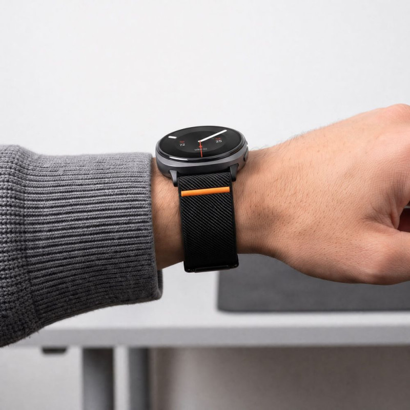 Tech-Protect Nylon Clasp λουράκι ρολογιού για Samsung Galaxy Watch 8 / 9 / Classic 40 / 44 / 46 mm, μαύρο
