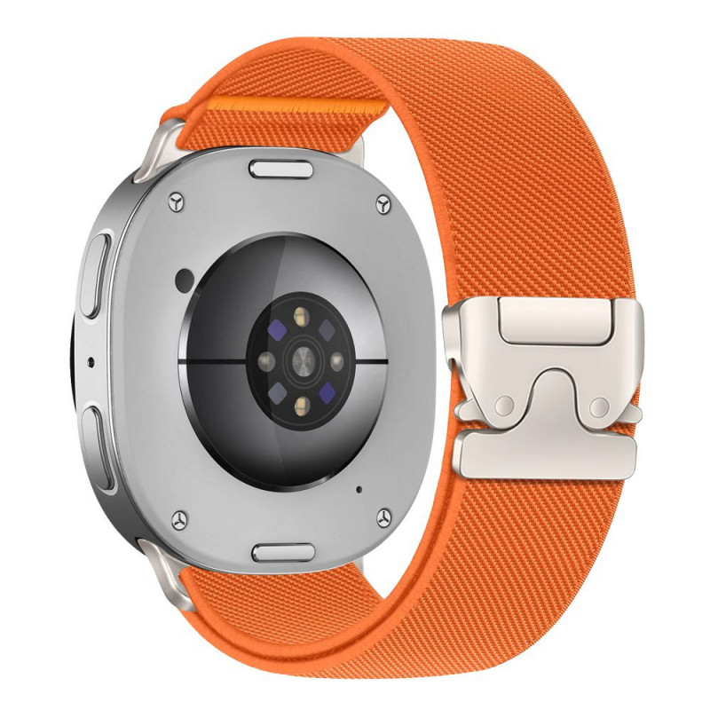Tech-Protect Nylon Clasp λουράκι ρολογιού για Samsung Galaxy Watch 8 / 9 / Classic 40 / 44 / 46 mm, πορτοκαλί
