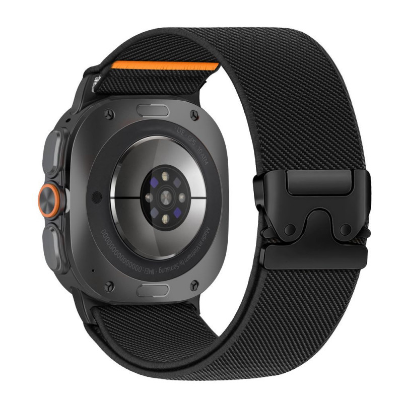 Tech-Protect Nylon Clasp λουράκι ρολογιού για Samsung Galaxy Watch Ultra 1 / 2 2024-2026 47 mm, μαύρο
