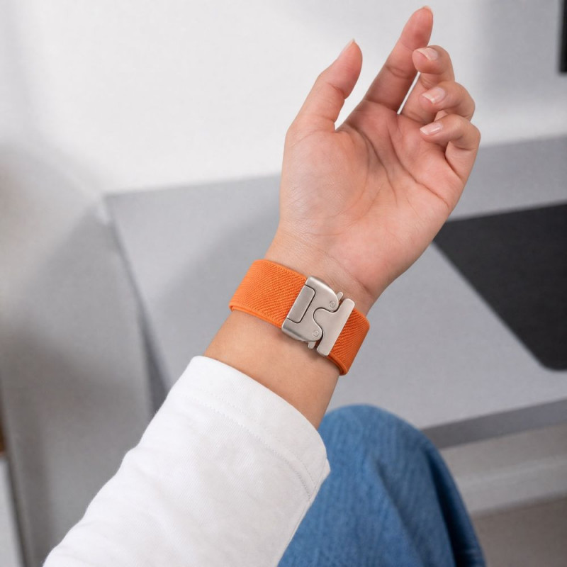 Tech-Protect Nylon Clasp λουράκι ρολογιού για Samsung Galaxy Watch Ultra 1 / 2 2024-2026 47 mm, πορτοκαλί